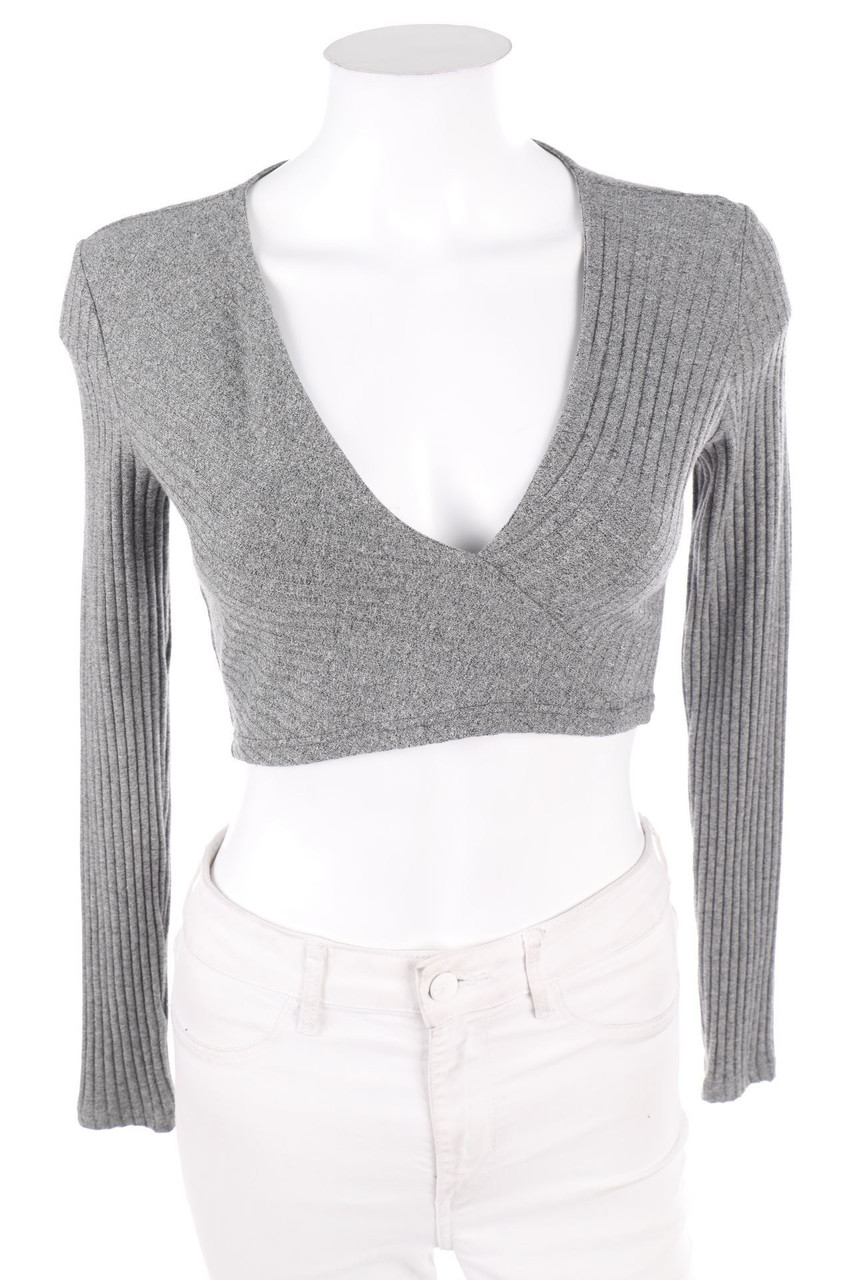 Bershka - Cropped-Longsleeve-Shirt - M