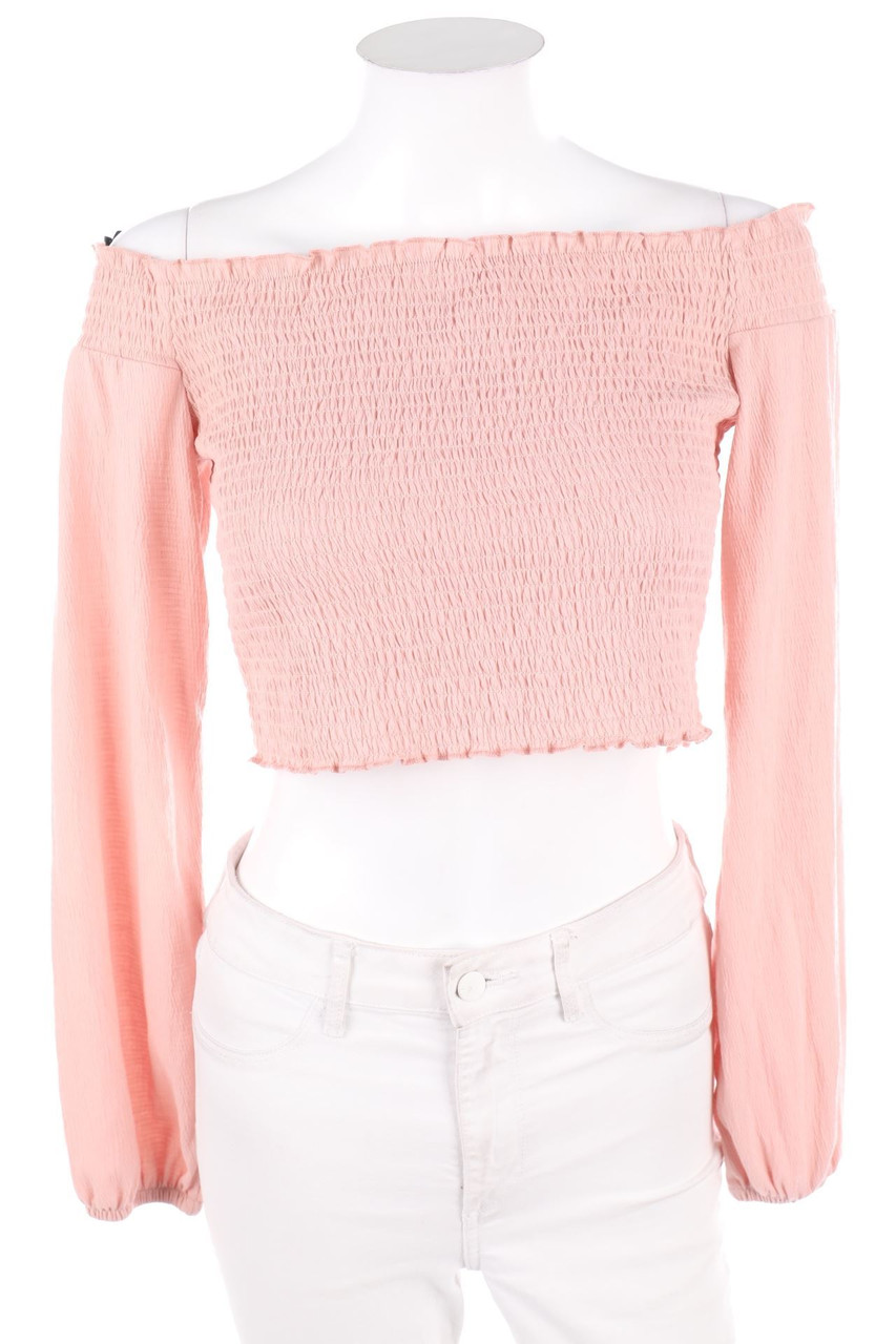 H&M DIVIDED - Longsleeve-Shirt mit Smok-Details - S