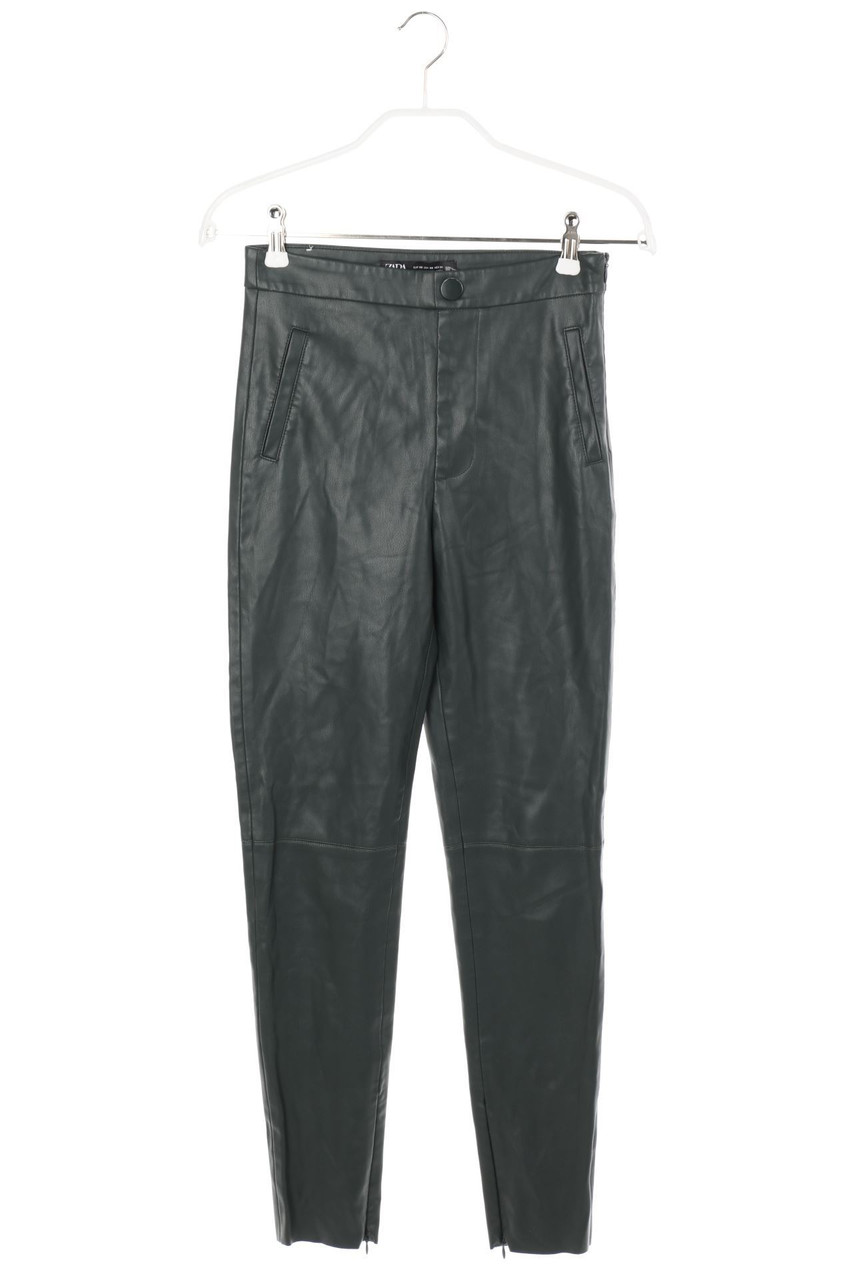 ZARA - High Waist-Kunstleder-Hose - XS