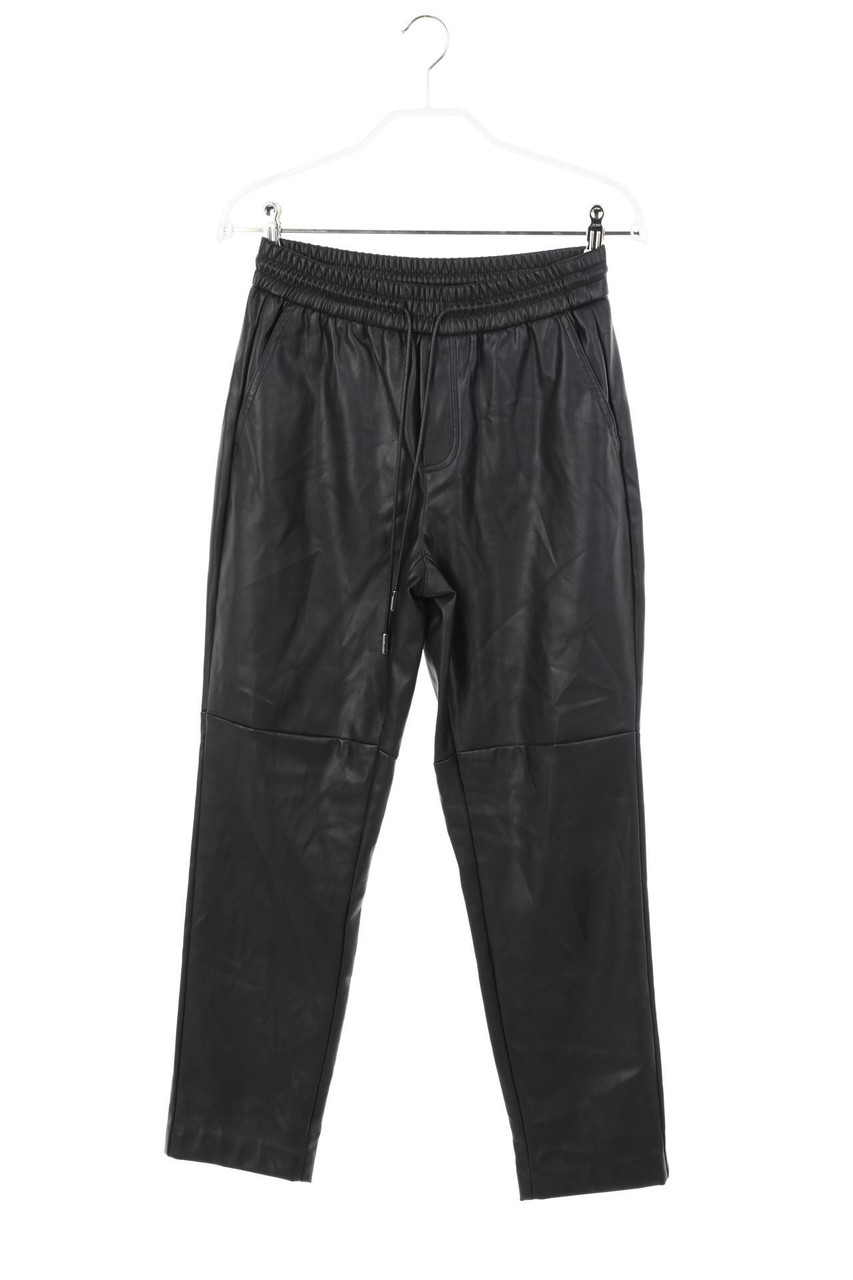 MANGO - Faux Leather-Jogger-Hose - XXS