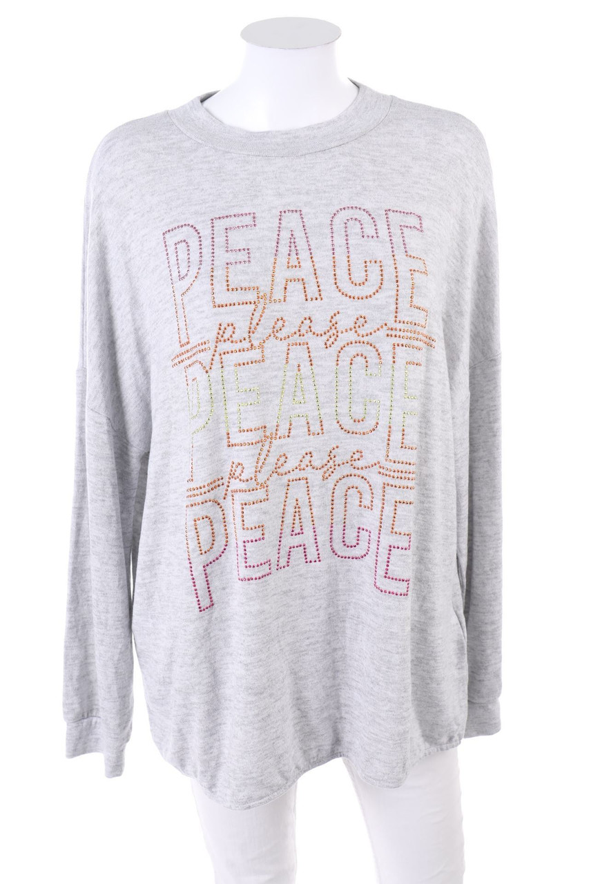 Street One - Strick-Pullover mit Schmuckstein-Applikation - D 44