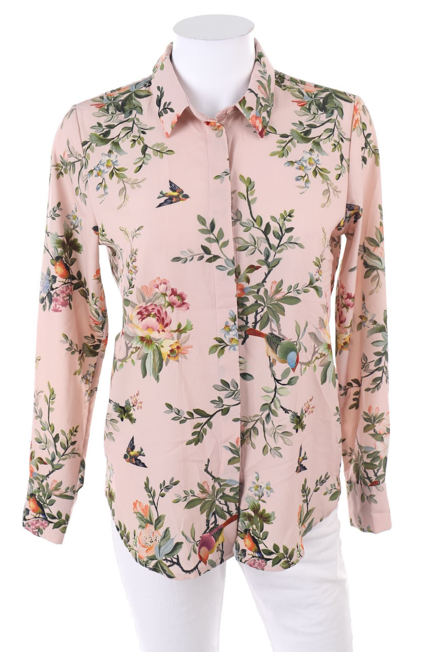 H&M - Hemd-Bluse mit Blumen-Print - D 34