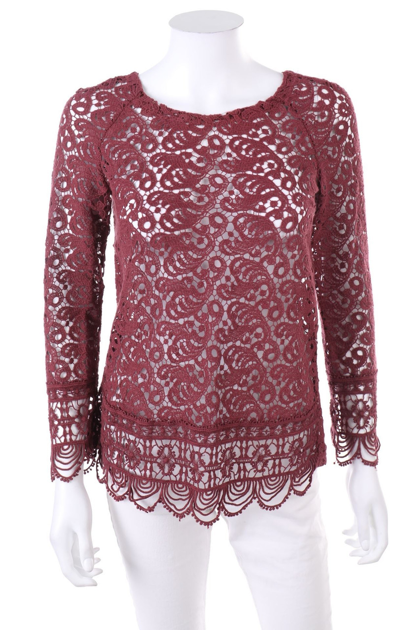 ZARA WOMAN - Bluse aus Häkelspitze - XS