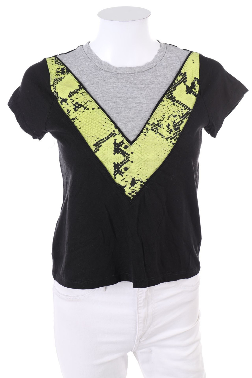 FB SISTER - Cropped-Shirt mit Chevron-Streifen - XS