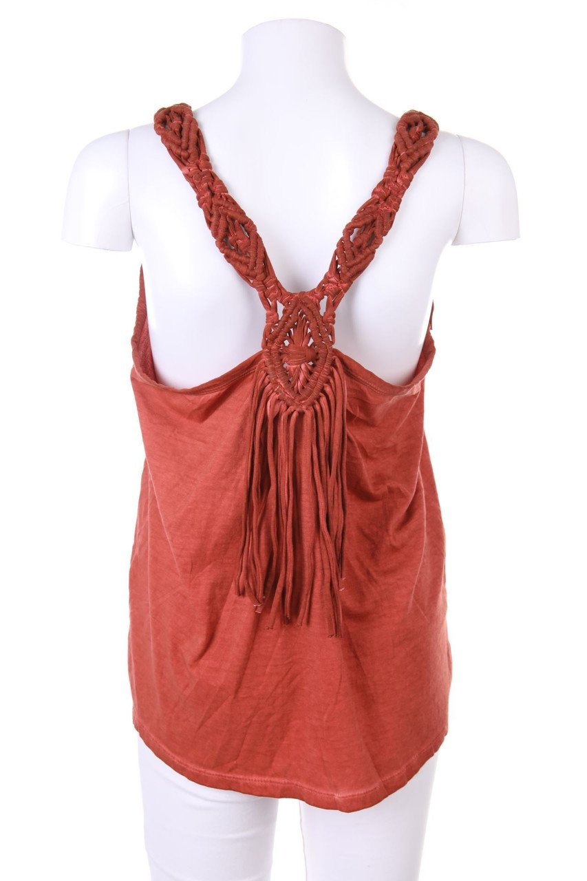 No Label - Boho-Top with Fringes - D 38-40