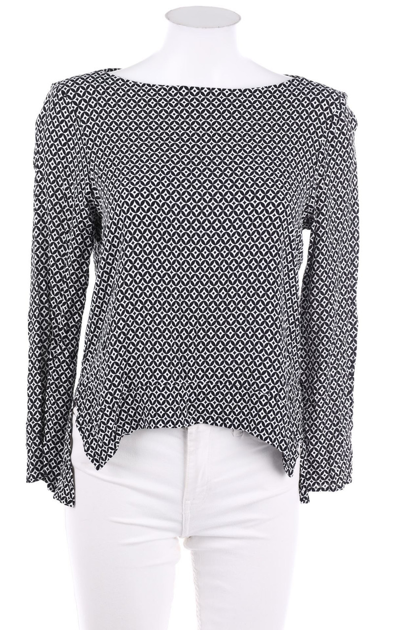 ZARA - Bluse mit geometrischem Muster - L