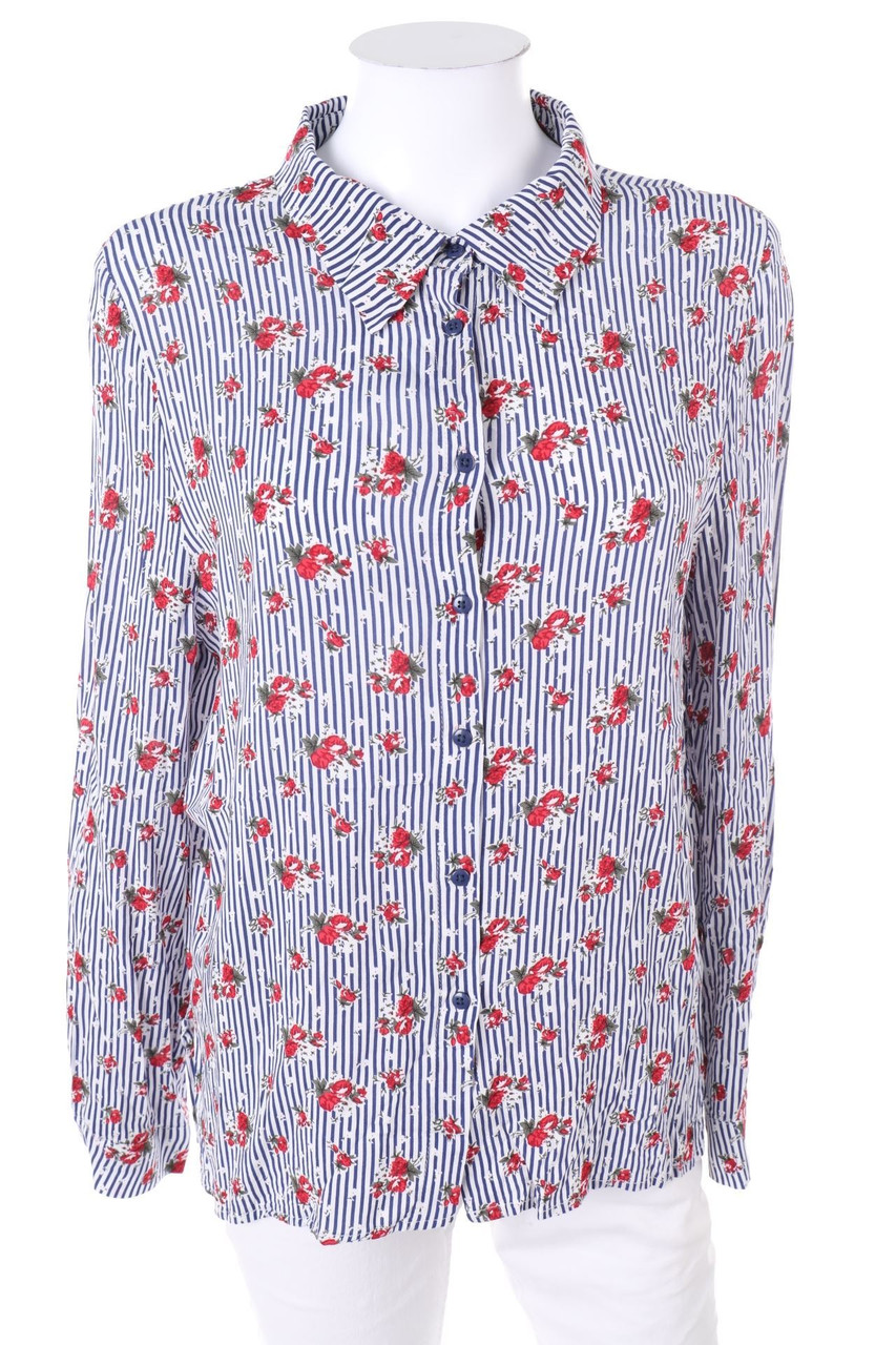 No Label - Shirt Blouse with Print - L