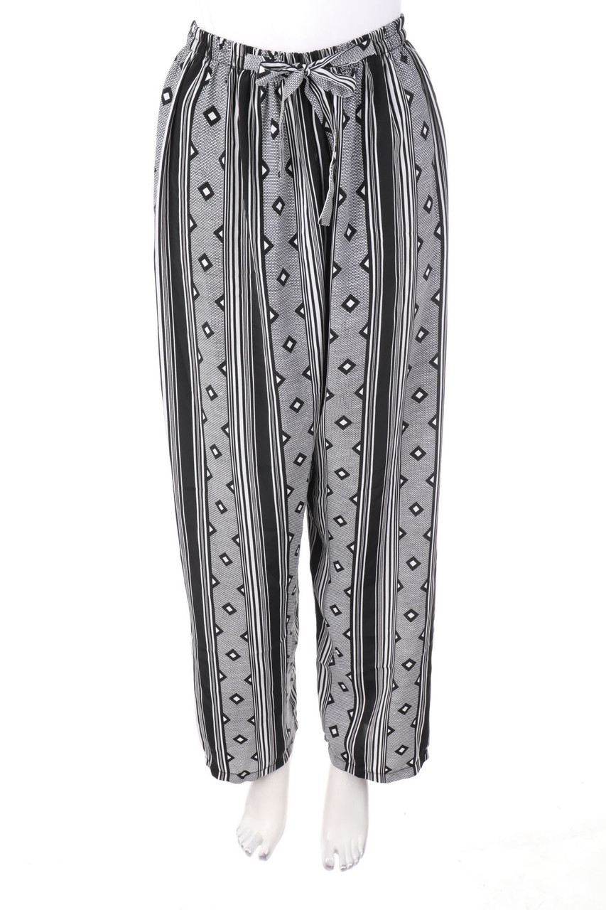 Ohne Label - Jogger-Hose mit Print - D 34
