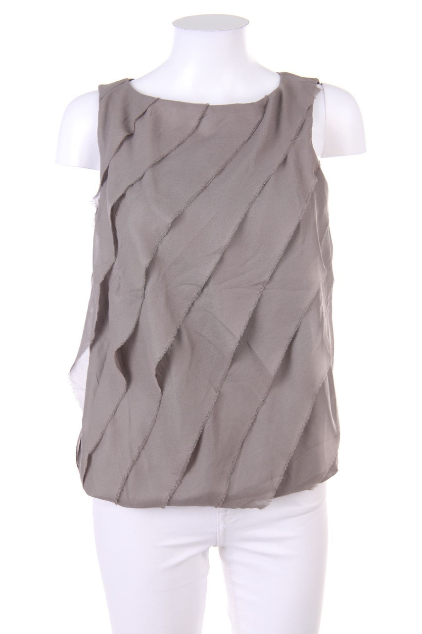 STILE BENETTON - Blouse Top with Ruffles - S