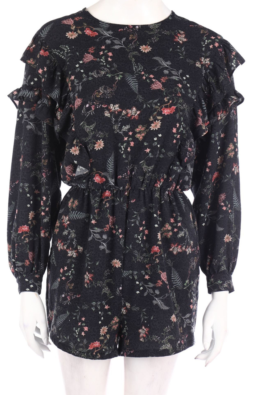 Stradivarius - Volants-dress with Flower Print - M
