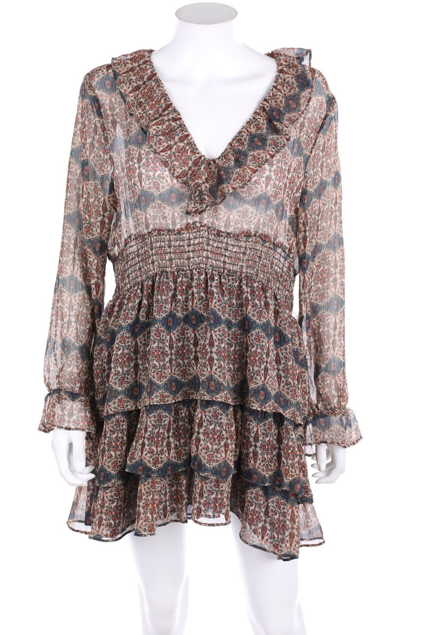 ZARA - Boho-Dress with Glitter - XL