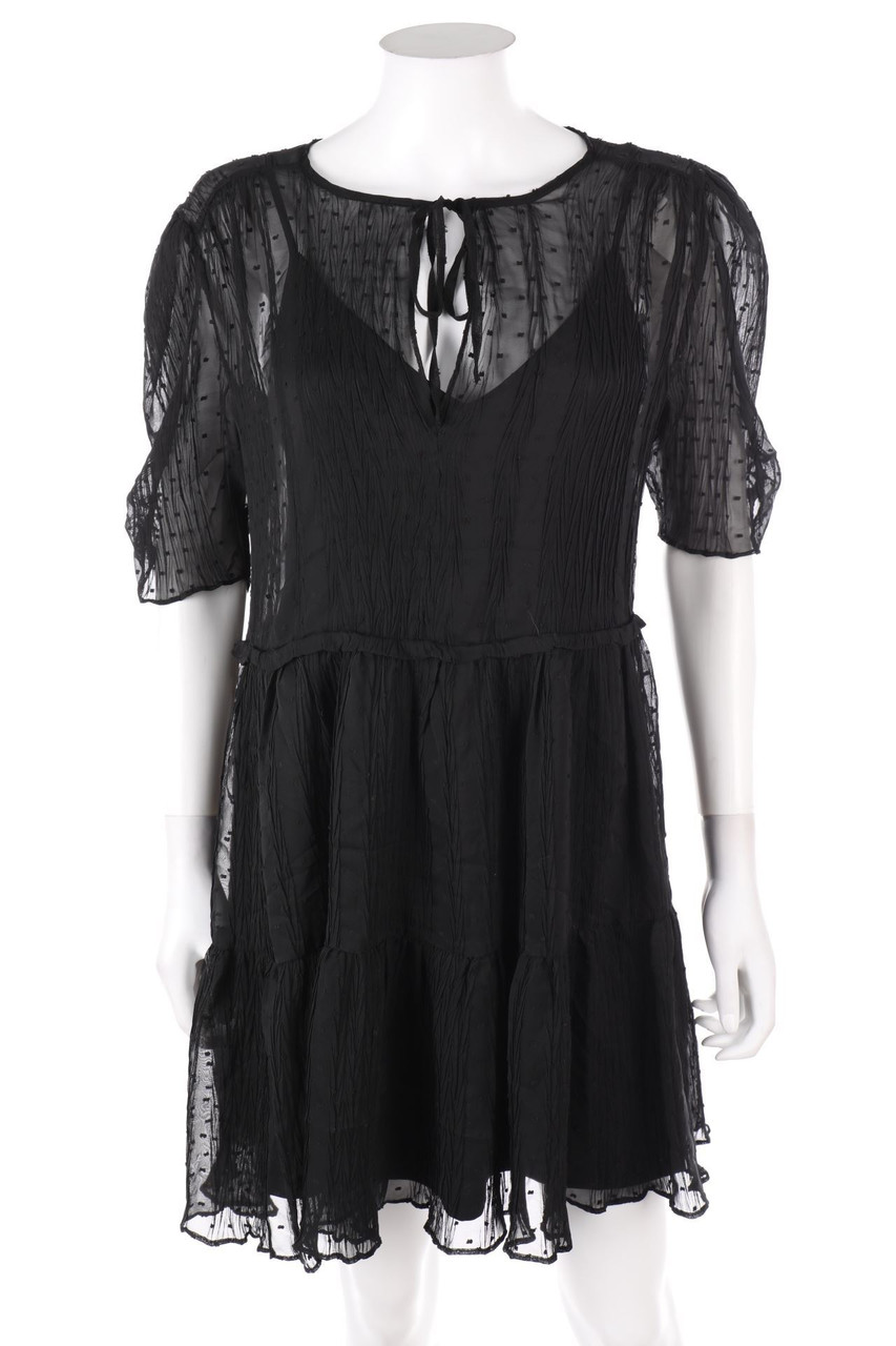 H&M - Minikleid mit Punkten im Boho-Stil - D 34