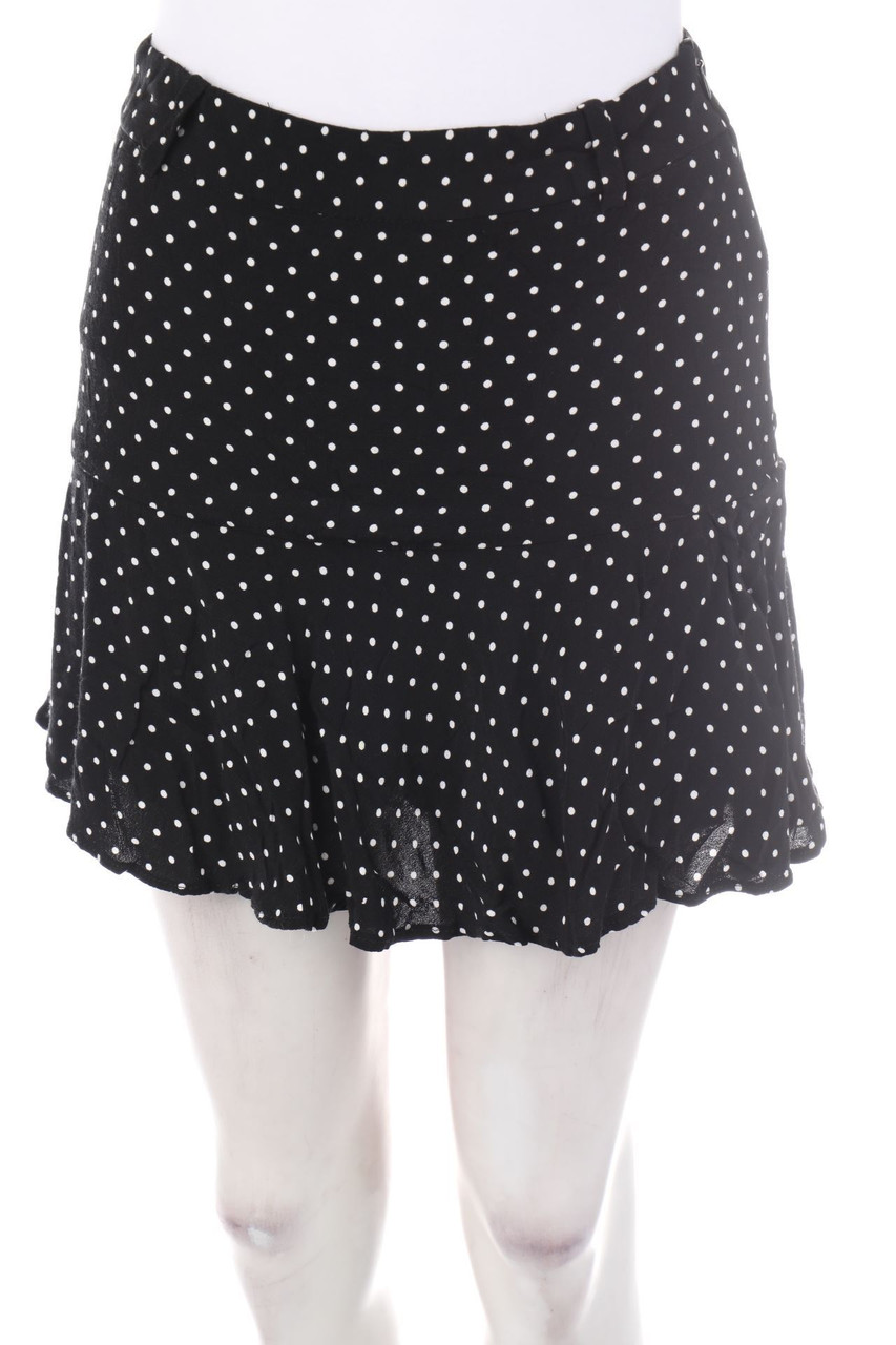 No Label - Pantskirt with Small Dots, Viscose - XS