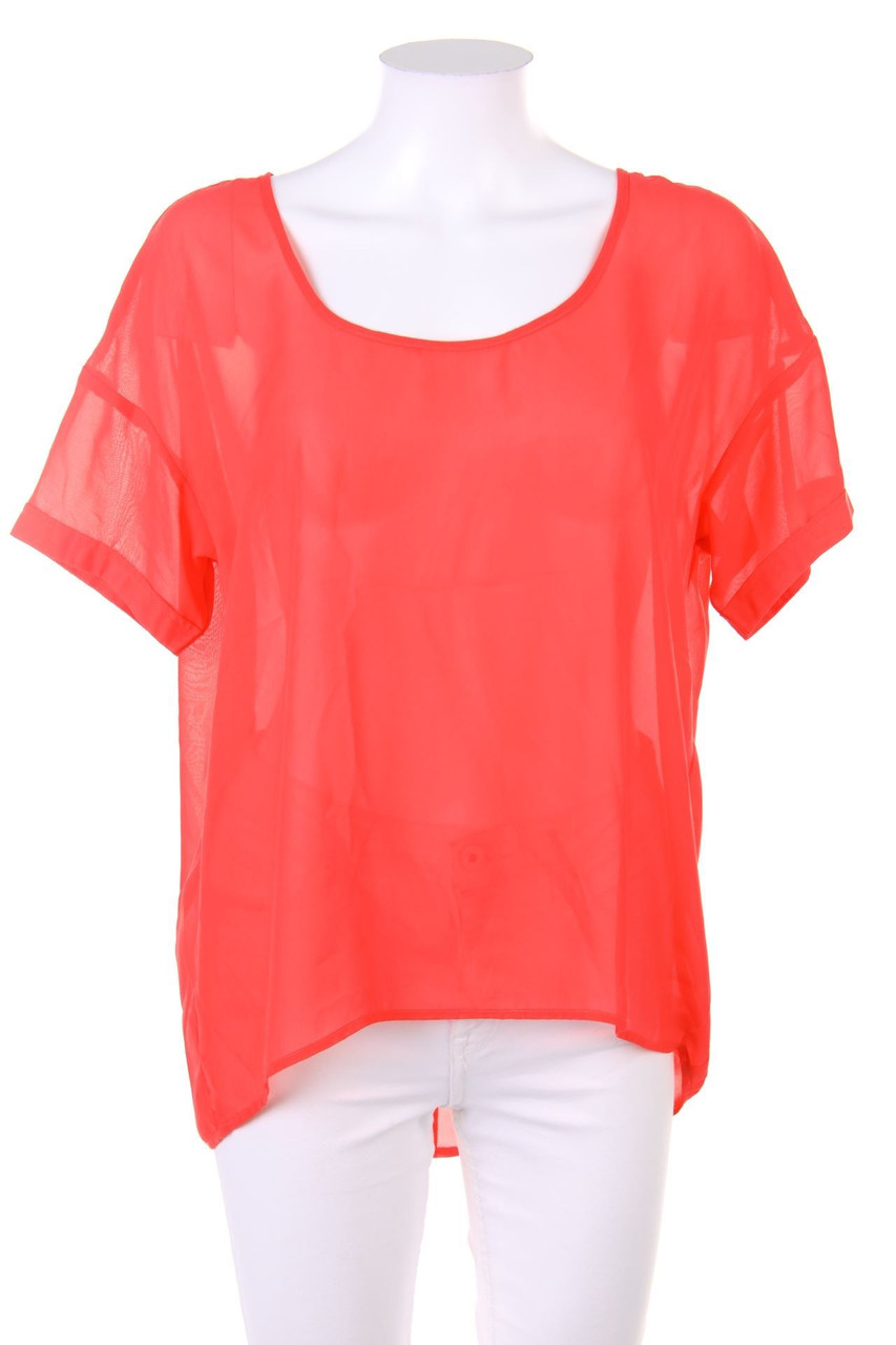 ONLY - Chiffon-Kurzarm-Bluse - D 40