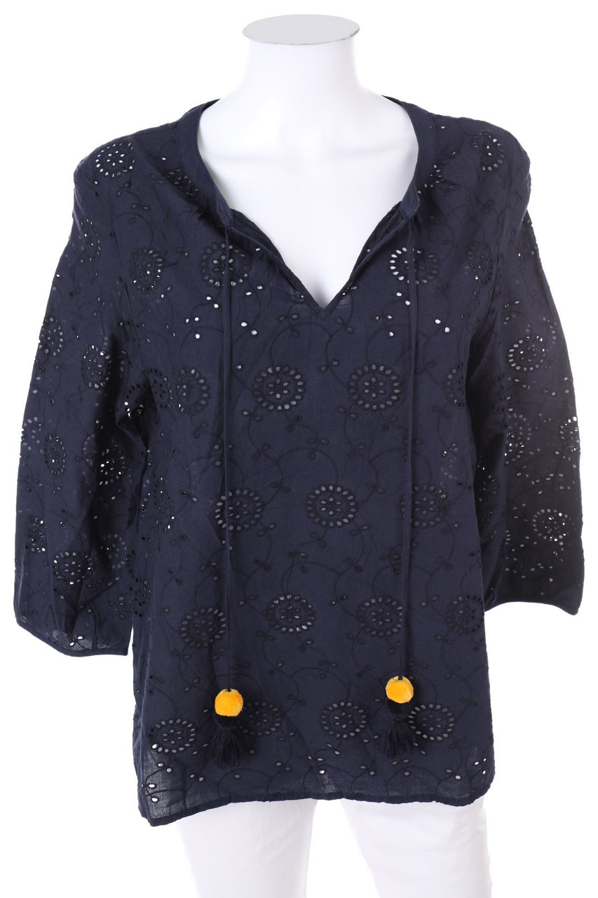 s.Oliver - Blouse with 3/4 Sleeve, Eyelet Lace  - D 36