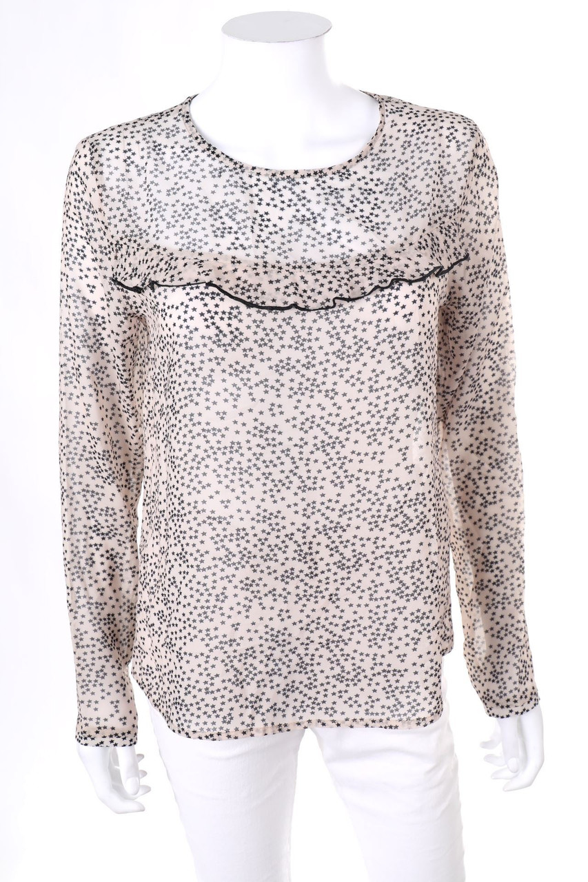 anna & ella - Volants-Blouse with Print - D 40