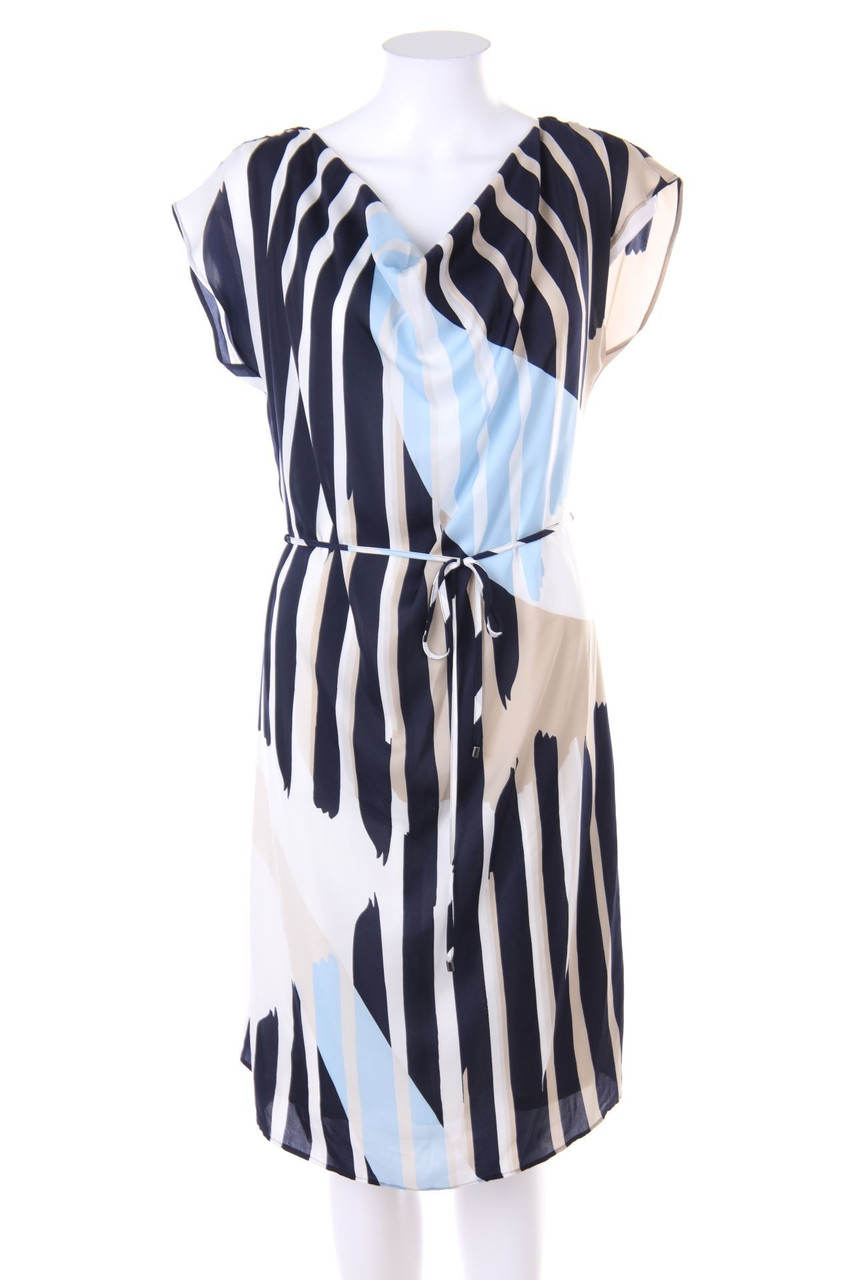 Vera Mont - Abendkleid mit Wasserfall-Ausschnitt - M