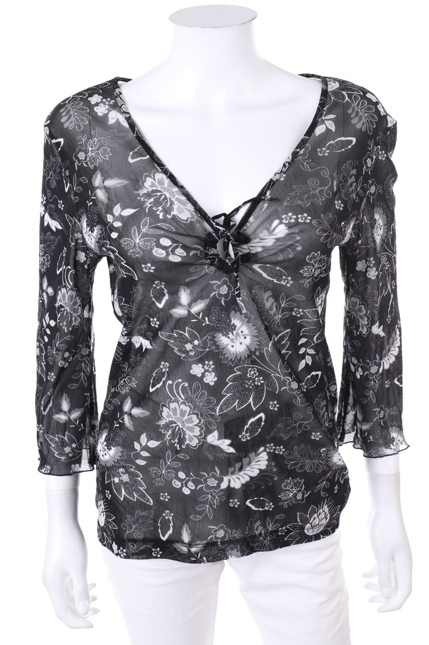 s.Oliver - Y2K-Blouse with Ruffles - M