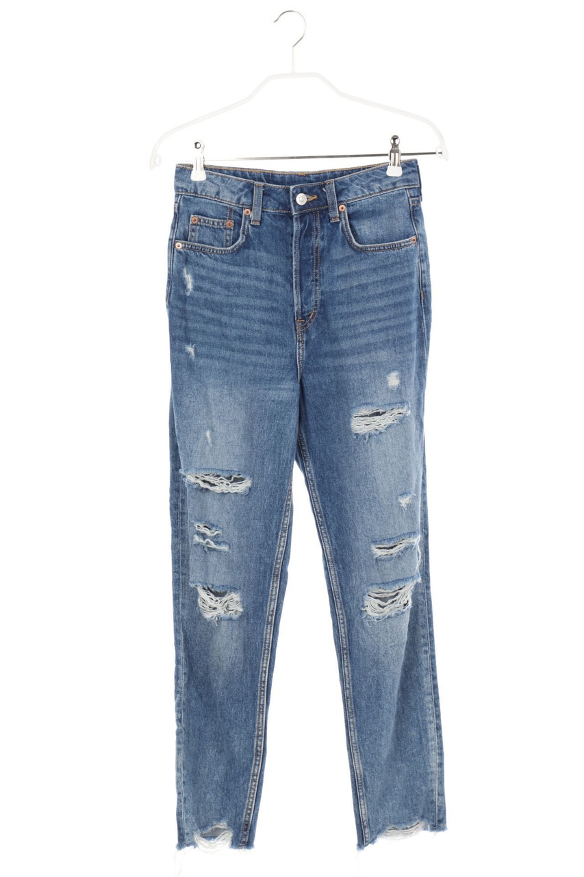 H&M DIVIDED - Destroyed Skinny-Jeans - D 32