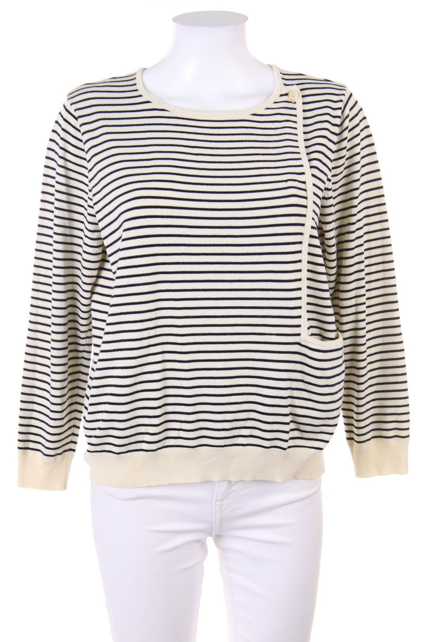 Galeries Lafayette - crewneck pullover with Asymmetrical Cut - M