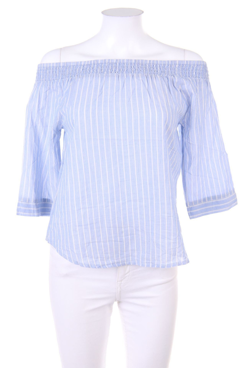 ONLY - Carmen-Bluse mit Streifen - D 34