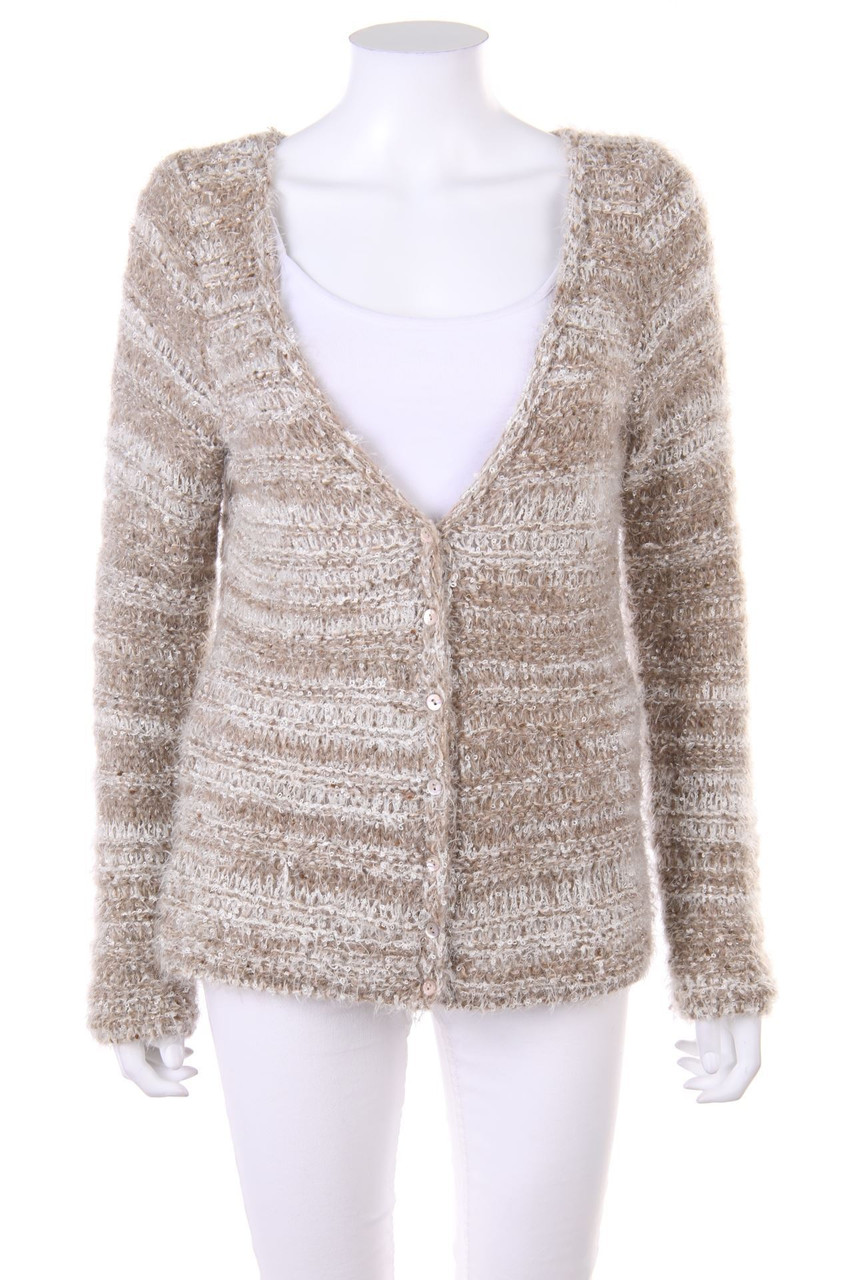 comma - Bouclé-Cardigan mit Mohair - D 38