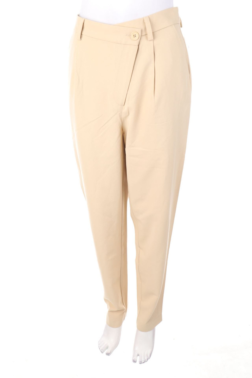 NA-KD - Pleated Pants with Asymmetrical Cut - D 38