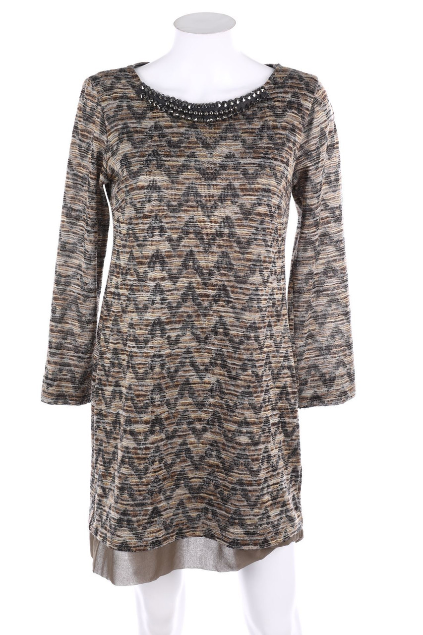 ana alcazar - Mini Dress with Silk Details - D 38