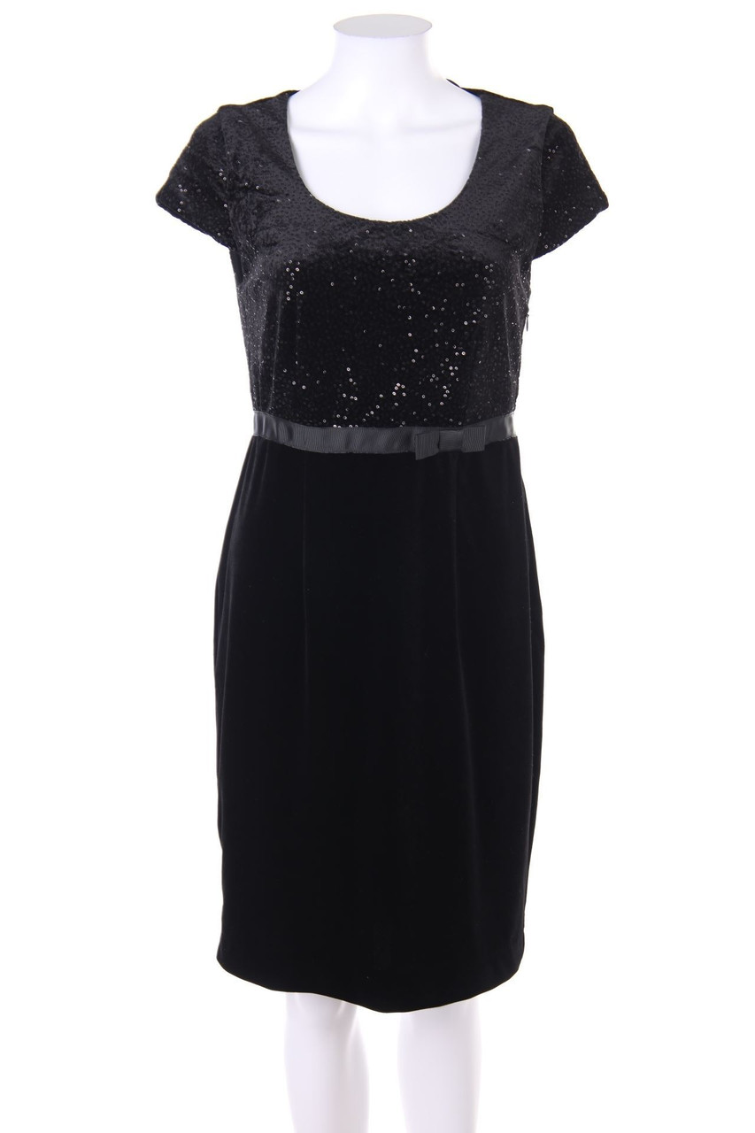 maddison - Cocktail Dress, Velvet with Sequins - D 38