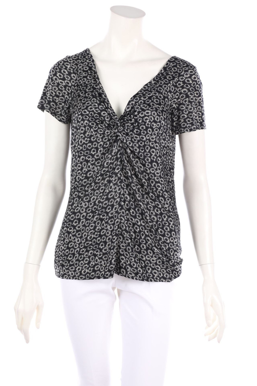 NAVYBOOT - Kurzarm-Shirt mit Blumen-Print - M