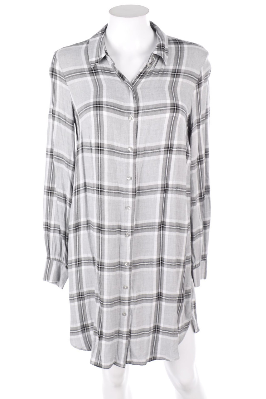 H&M - Blusenkleid mit Tartan-Muster - D 36