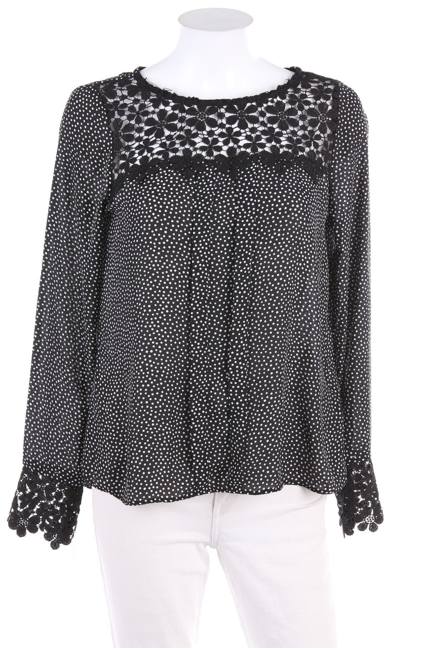 orsay - Bluse mit Spitzen-Einsatz - D 38