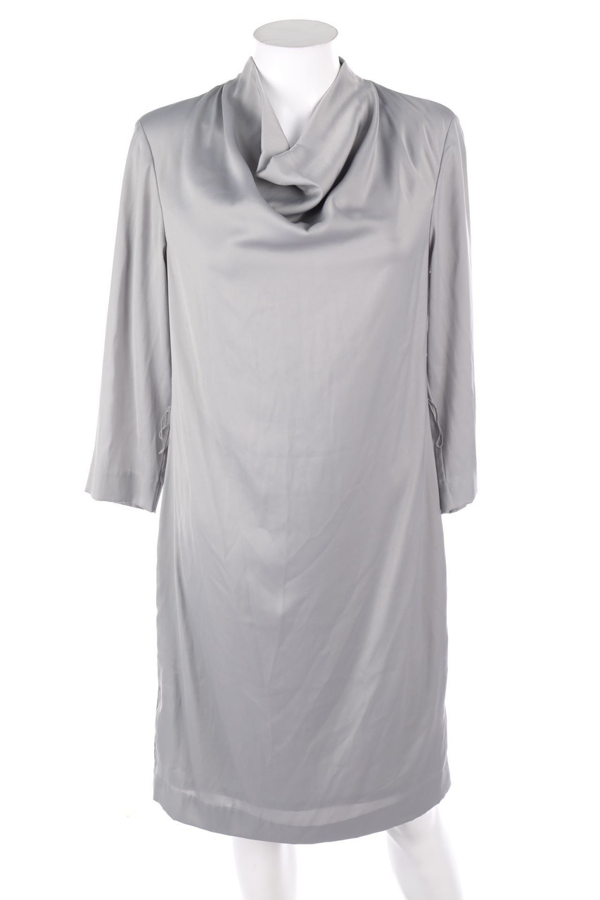 H&M - Abendkleid aus Satin mit Wasserfall-Ausschnitt - D 36