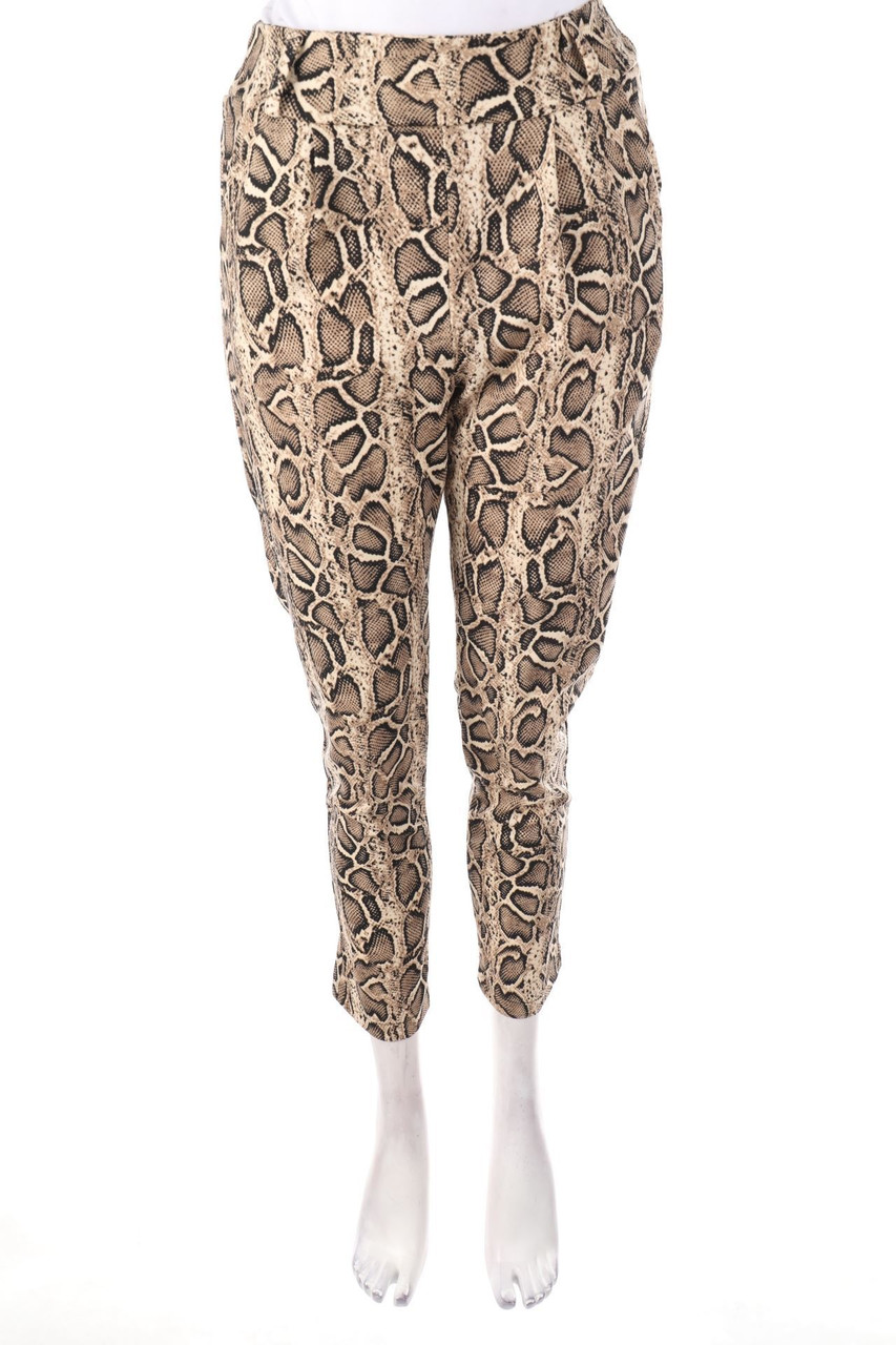 TODAY - Treggings with Animal Print - S