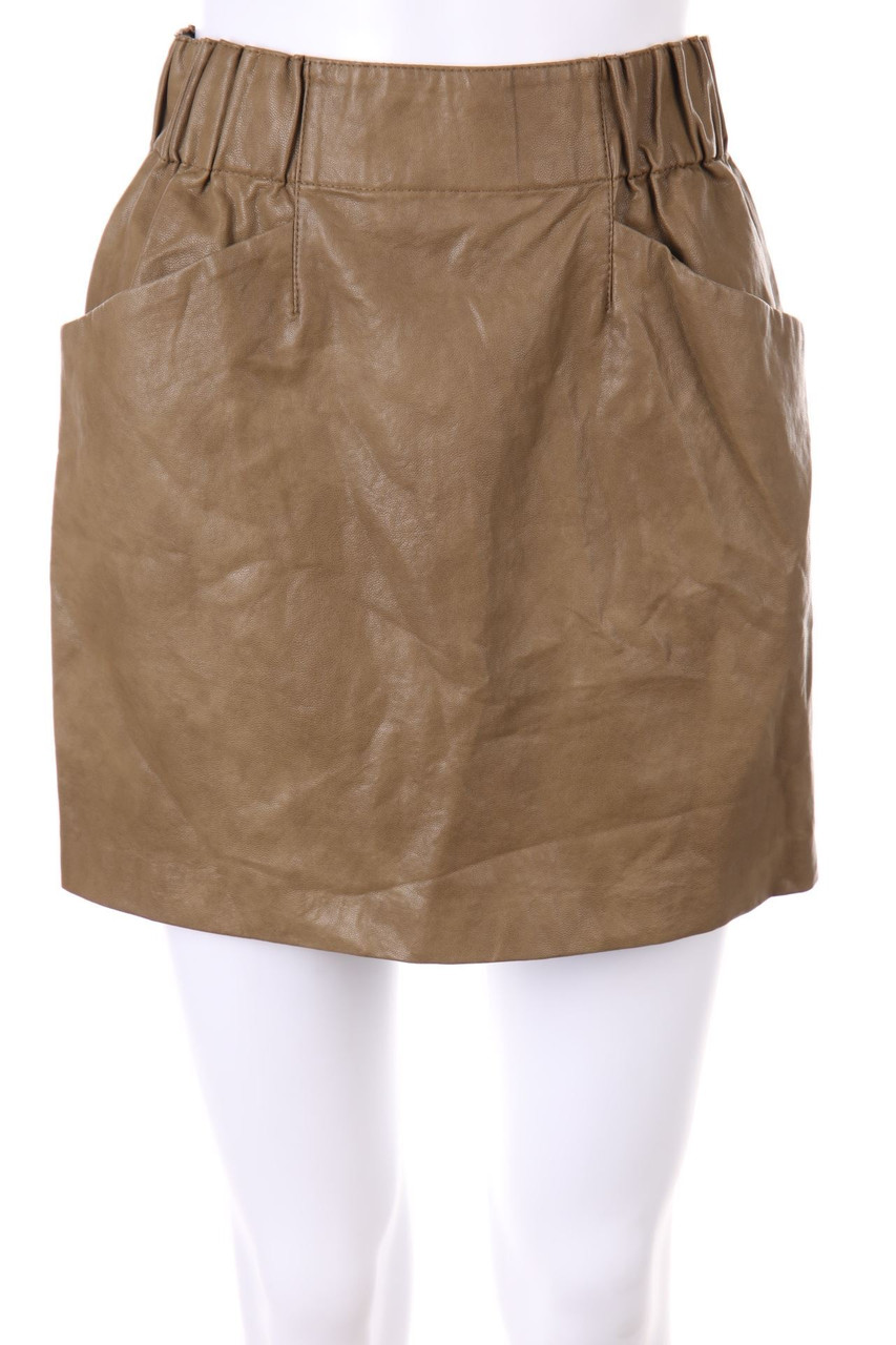 ZARA - faux leather mini-skirt - XS