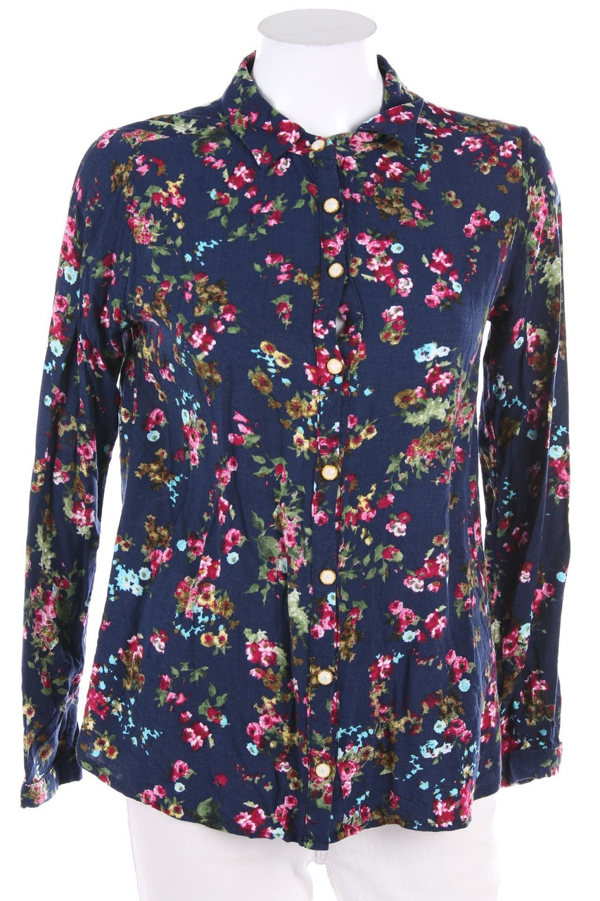 SECONDHAND - Shirt Blouse with Flower Print - D 38