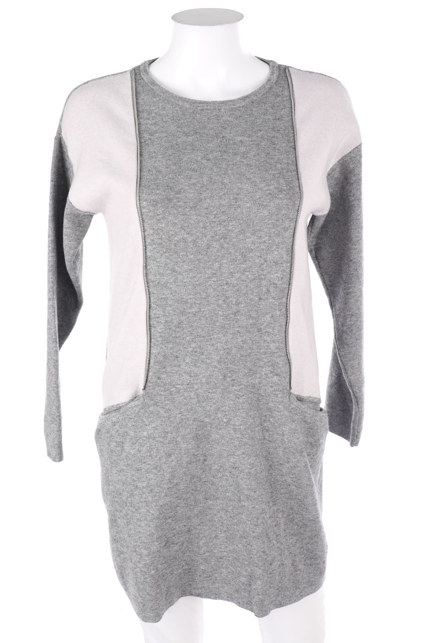 MORGAN - Two Tone-Knit Dress - S