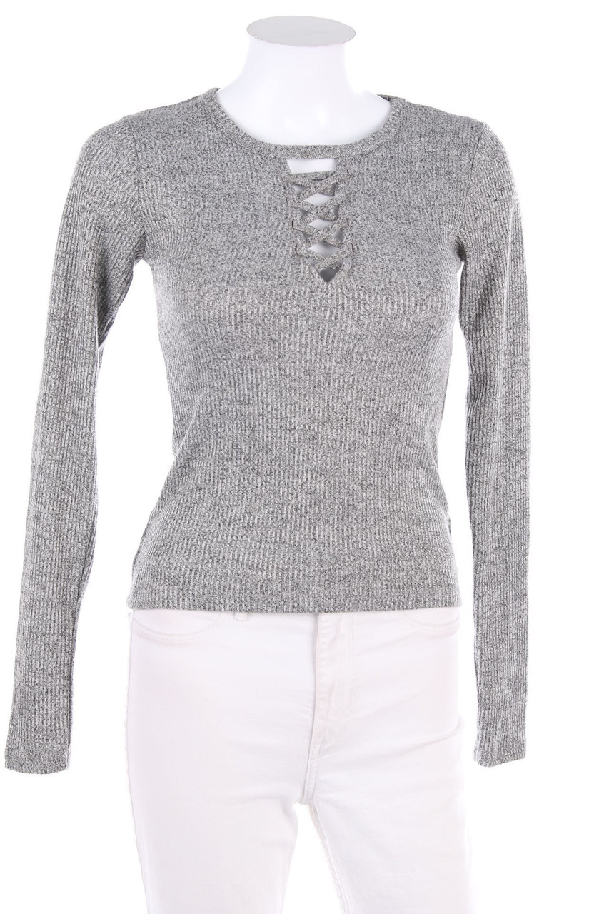 FB SISTER - Longsleeve-Shirt mit Schnürung - XS