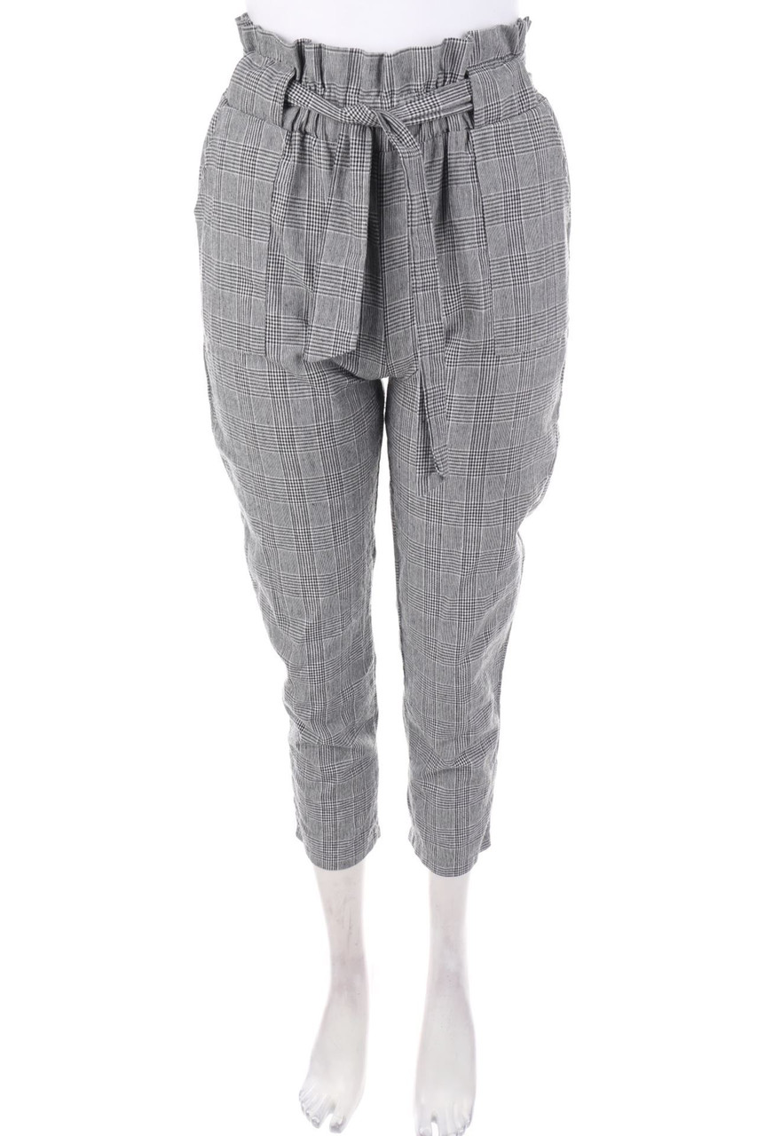 Ohne Label - Paperbag-Hose mit Muster - D 30-32