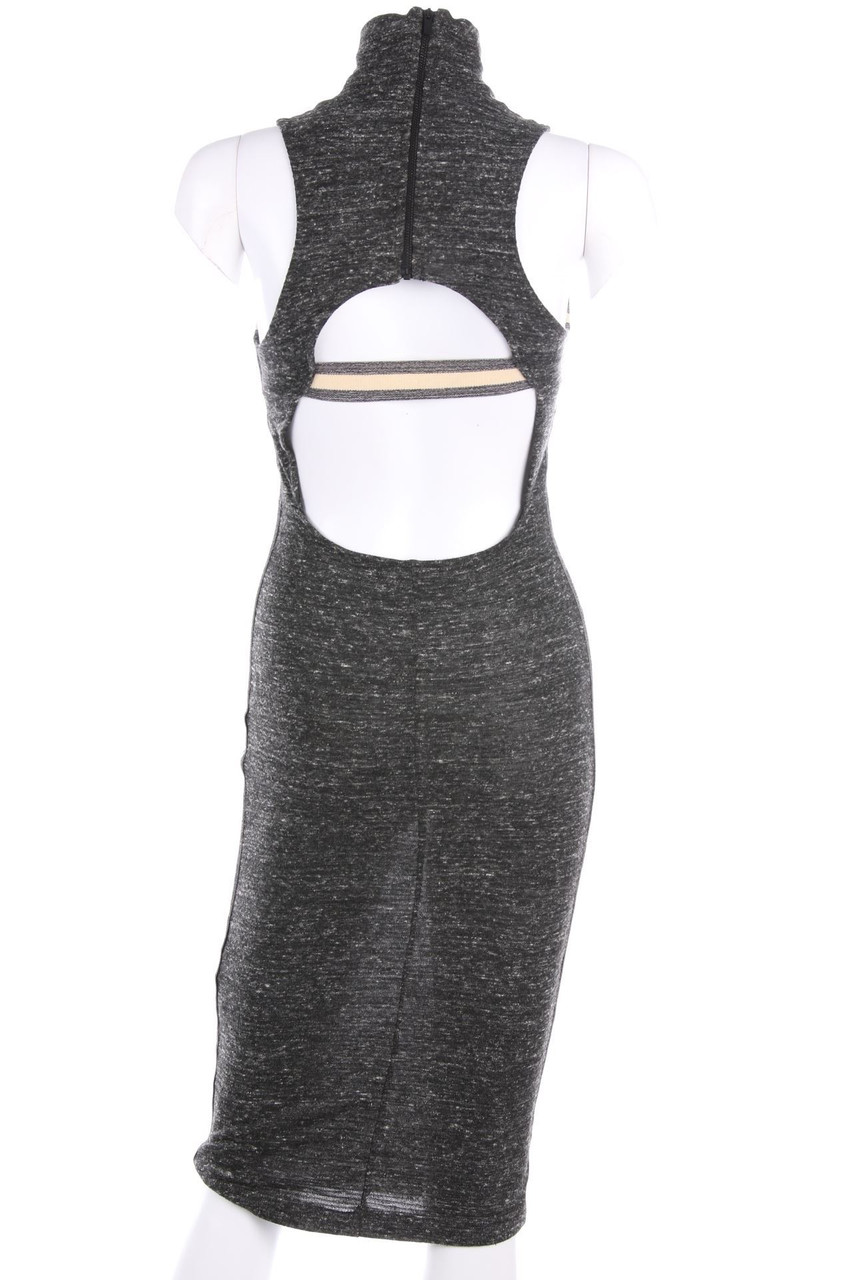 ZARA TRF - Strickkleid mit Galonstreifen - S