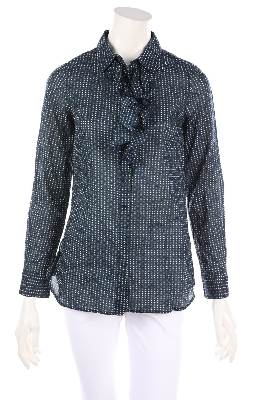 TOMMY HILFIGER - Volant-Bluse mit Blumen-Print - D 36