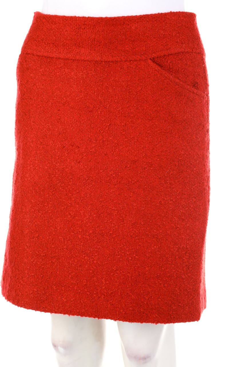 comma - Bouclé-Minirock mit Reißverschluss - D 36