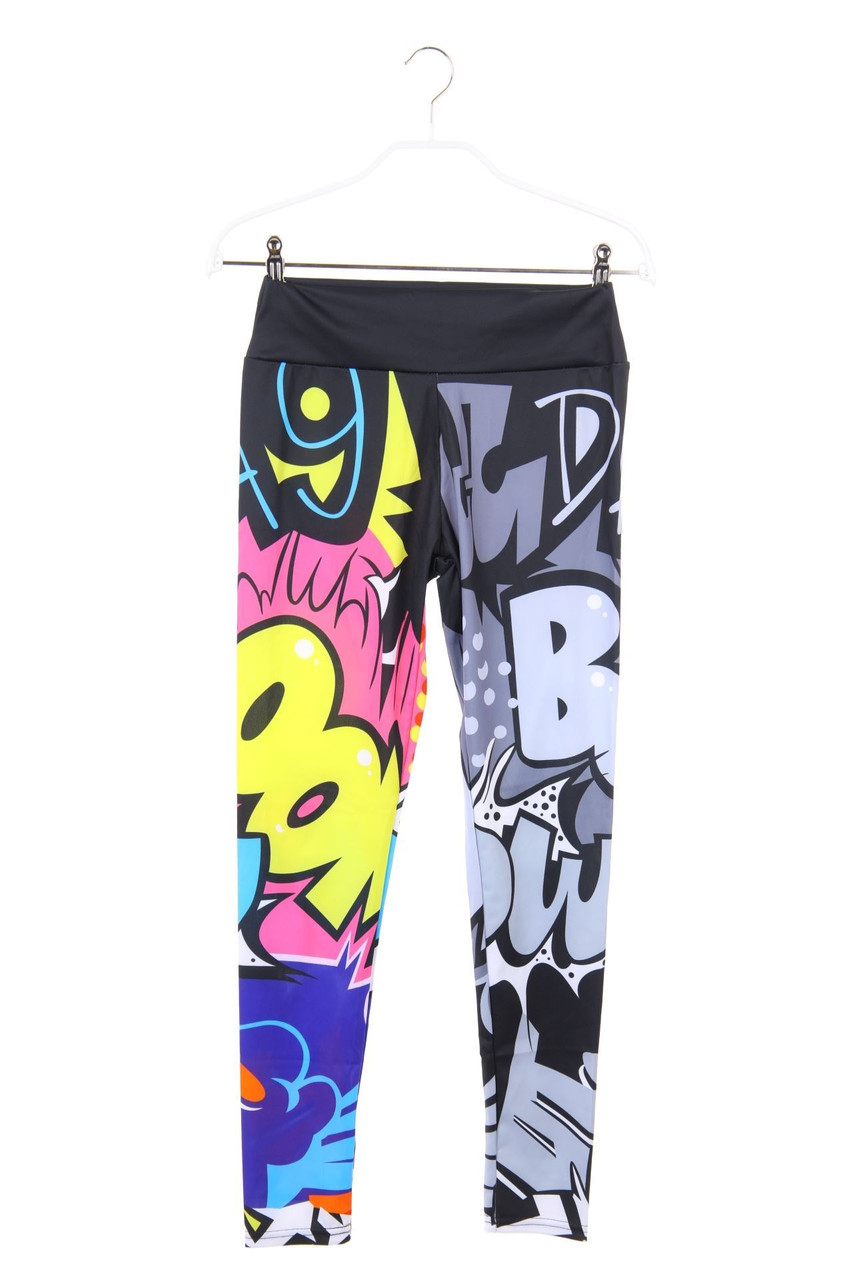 Ohne Label - Leggings mit Print - XS