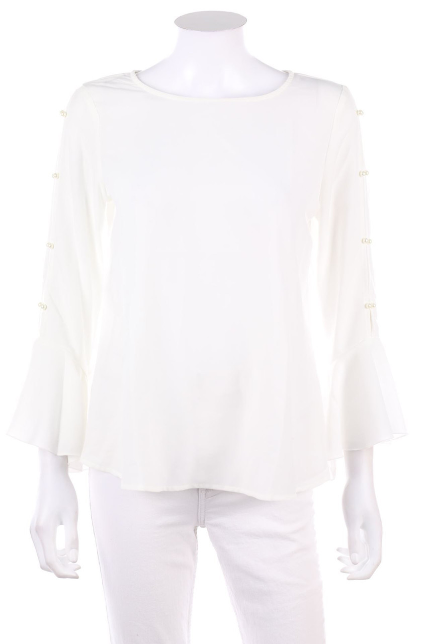 AMISU - Bluse mit Perlen - XS