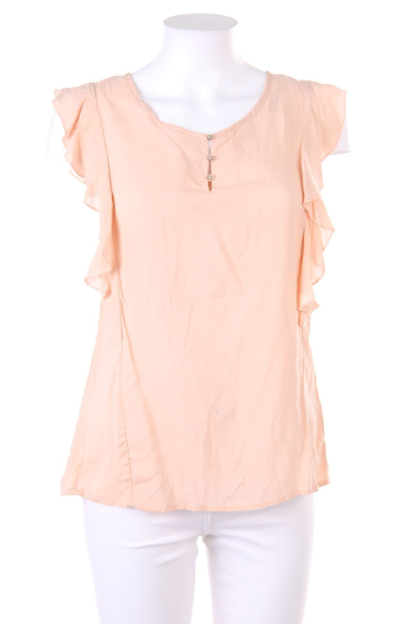 No Label - Shortsleeve Blouse with Volants - S
