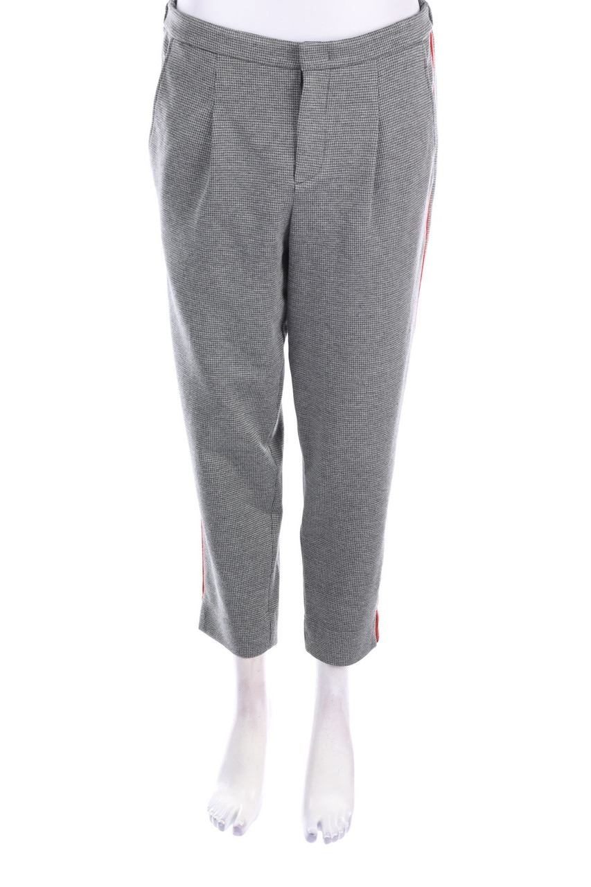 set - Cropped-Business-Hose mit Hahnentritt-Muster - D 40