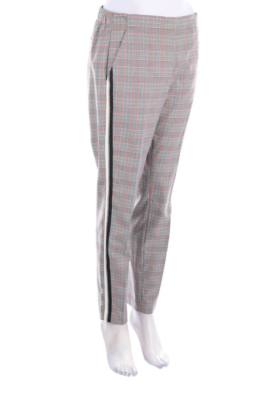 OPUS - Brit Style-Pants, Checked - D 40