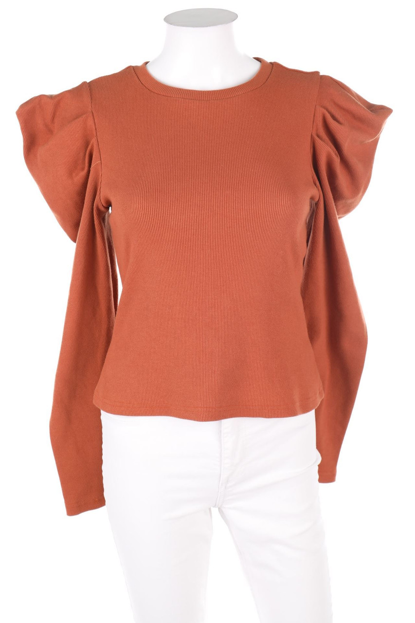 SHEIN - Longsleeve-Shirt mit Raffungen - M