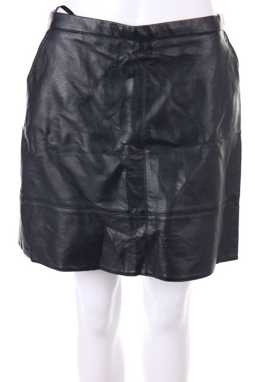No Label - faux leather mini-skirt - D 38