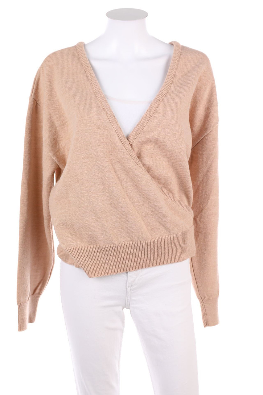 NA-KD - Pullover with Wrap-Effect - D 42